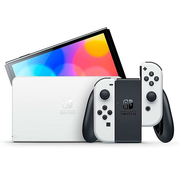 Consola-Nintendo-Switch-OLED-Blanca-64GB-Almacenamiento